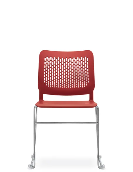 Кресло LD SEATING TIME 160-Q-N4 для посетителей, на полозьях