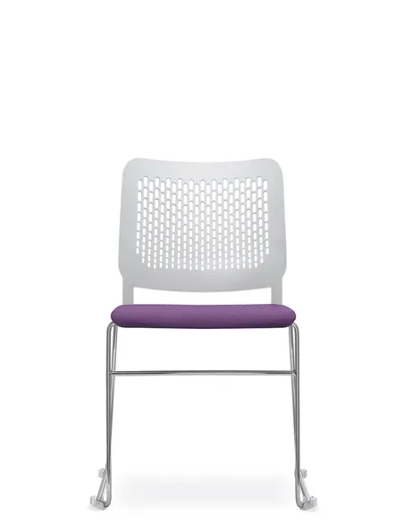 Кресло LD SEATING TIME 161-Q-N4 для посетителей, на полозьях