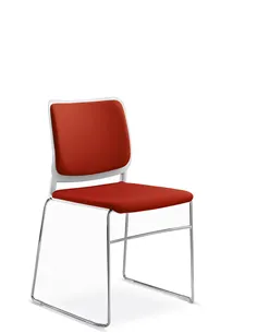 Кресло LD SEATING TIME 162-Q-N4 для посетителей, на полозьях