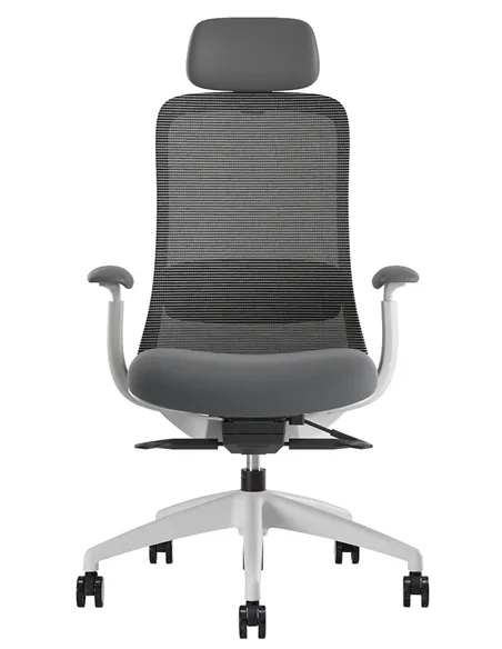 Крісло KRESLALUX BELLA WS HD LIGHT GREY, ергономічне, з підголівником