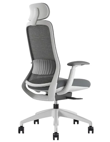 Крісло KRESLALUX BELLA WS HD LIGHT GREY, ергономічне, з підголівником