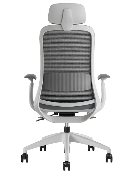 Крісло KRESLALUX BELLA WS HD LIGHT GREY, ергономічне, з підголівником