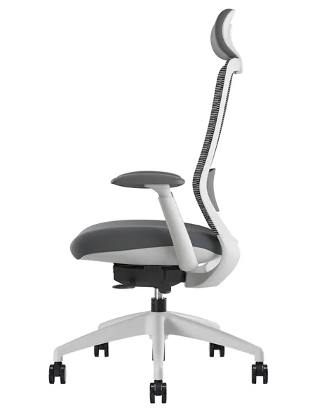 Крісло KRESLALUX BELLA WS HD LIGHT GREY, ергономічне, з підголівником