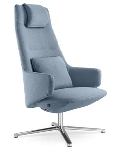 Крісло LD SEATING MELODY LOUNGE ML-XL-FR, N6 тканинне, з високою спинкою