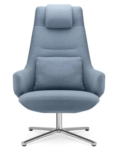 Крісло LD SEATING MELODY LOUNGE ML-XL-FR, N6 тканинне, з високою спинкою