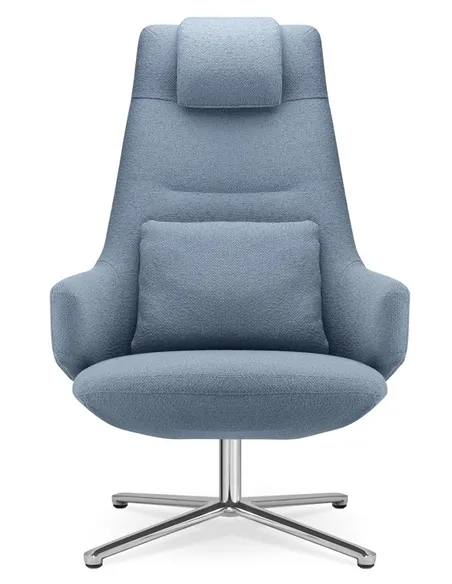 Крісло LD SEATING MELODY LOUNGE ML-XL-FR, N6 тканинне, з високою спинкою
