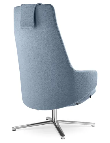 Крісло LD SEATING MELODY LOUNGE ML-XL-FR, N6 тканинне, з високою спинкою
