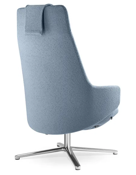 Крісло LD SEATING MELODY LOUNGE ML-XL-FR, N6 тканинне, з високою спинкою