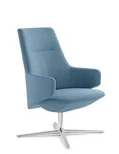 Крісло LD SEATING MELODY LOUNGE ML-L, N6 тканинне, із середньою спинкою