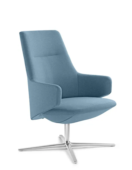 Кресло LD SEATING MELODY LOUNGE ML-L, N6 тканевое, со средней спинкой