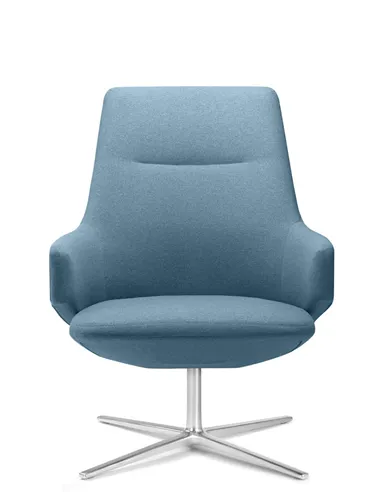 Кресло LD SEATING MELODY LOUNGE ML-L, N6 тканевое, со средней спинкой