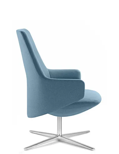 Кресло LD SEATING MELODY LOUNGE ML-L, N6 тканевое, со средней спинкой