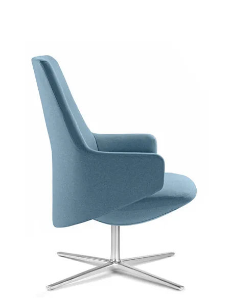 Кресло LD SEATING MELODY LOUNGE ML-L, N6 тканевое, со средней спинкой