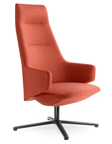 Кресло LD SEATING MELODY LOUNGE ML-XL, N1 тканевое, с высокой спинкой