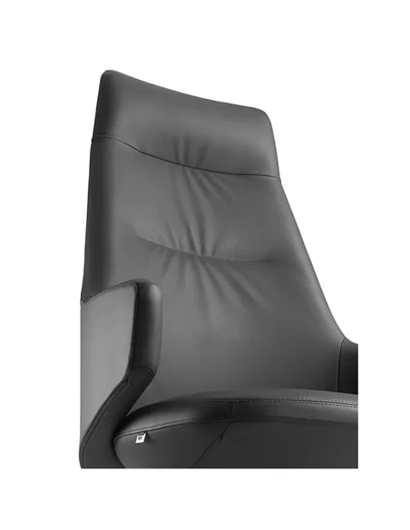 Крісло LD SEATING MELODY LOUNGE ML-XL-FR, FW шкіряне, з високою спинкою