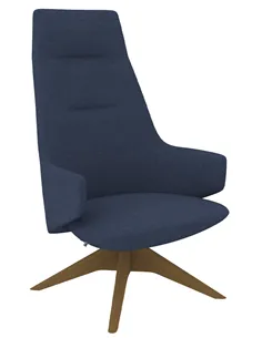 Крісло LD SEATING MELODY LOUNGE ML-XL-FR, FW тканинне, з високою спинкою