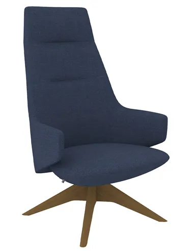 Кресло LD SEATING MELODY LOUNGE ML-XL-FR, FW тканевое, с высокой спинкой