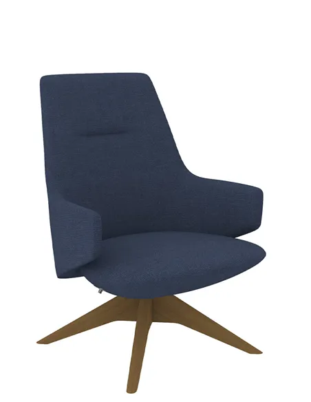 Кресло LD SEATING MELODY LOUNGE ML-L, FW тканевое, со средней спинкой