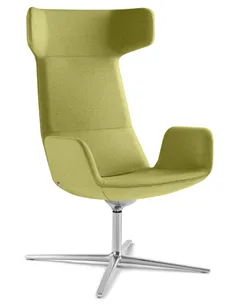Крісло LD SEATING FLEXI LOUNGE FL-XL-BR-RA, N6 тканинне, з високою спинкою