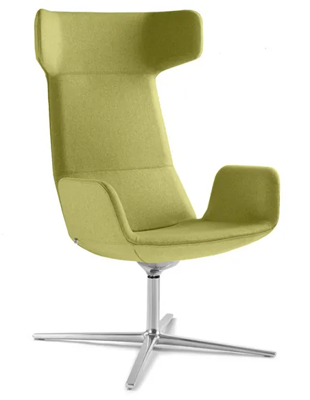 Кресло LD SEATING FLEXI LOUNGE FL-XL-BR-RA, N6 тканевое, с высокой спинкой