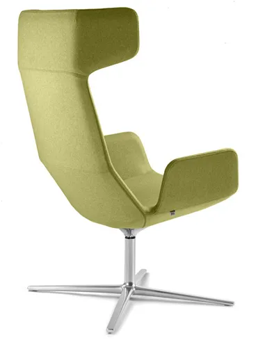 Кресло LD SEATING FLEXI LOUNGE FL-XL-BR-RA, N6 тканевое, с высокой спинкой