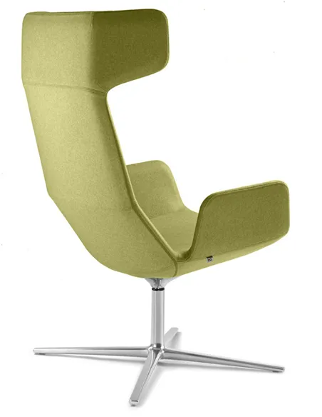 Кресло LD SEATING FLEXI LOUNGE FL-XL-BR-RA, N6 тканевое, с высокой спинкой
