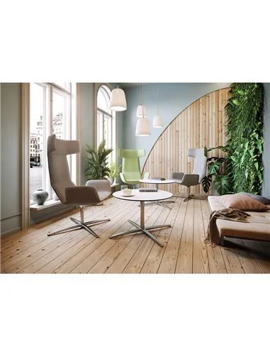 Кресло LD SEATING FLEXI LOUNGE FL-XL-BR-RA, N6 тканевое, с высокой спинкой