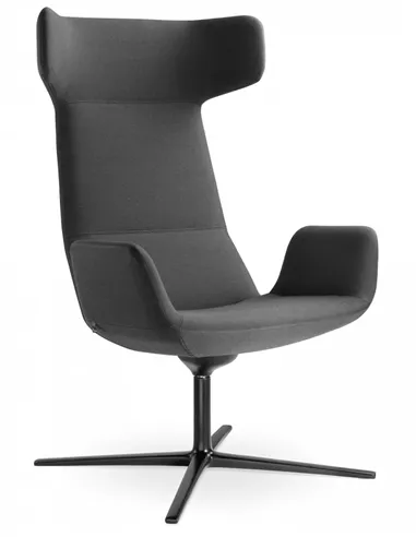 Крісло LD SEATING FLEXI LOUNGE FL-XL-BR-RA, N1 тканинне, з високою спинкою