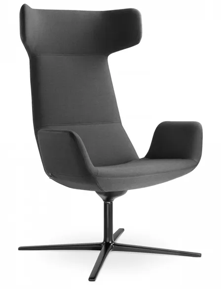 Крісло LD SEATING FLEXI LOUNGE FL-XL-BR-RA, N1 тканинне, з високою спинкою