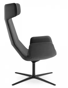 Крісло LD SEATING FLEXI LOUNGE FL-XL-BR-RA, N1 тканинне, з високою спинкою 2