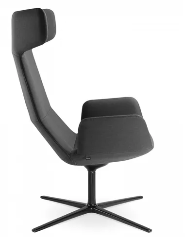 Крісло LD SEATING FLEXI LOUNGE FL-XL-BR-RA, N1 тканинне, з високою спинкою