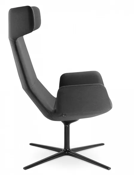 Крісло LD SEATING FLEXI LOUNGE FL-XL-BR-RA, N1 тканинне, з високою спинкою