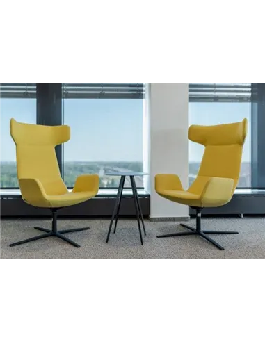 Крісло LD SEATING FLEXI LOUNGE FL-XL-BR-RA, N1 тканинне, з високою спинкою