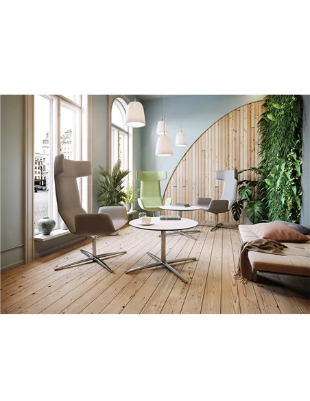Крісло LD SEATING FLEXI LOUNGE FL-XL-BR-RA, N1 тканинне, з високою спинкою