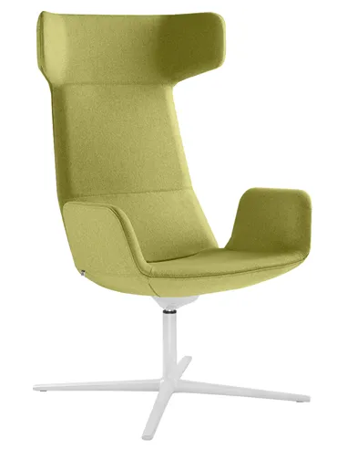 Крісло LD SEATING FLEXI LOUNGE FL-XL-BR, N0 тканинне, з високою спинкою