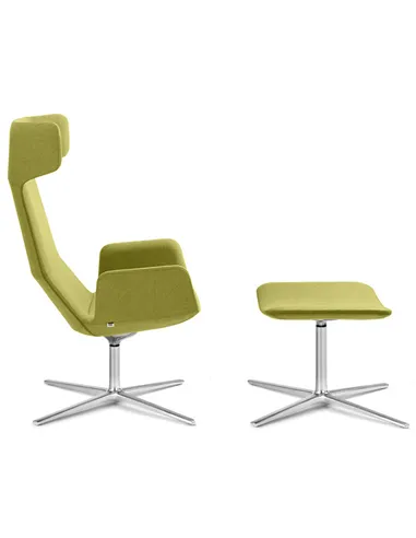 Крісло LD SEATING FLEXI LOUNGE FL-XL-BR, N0 тканинне, з високою спинкою