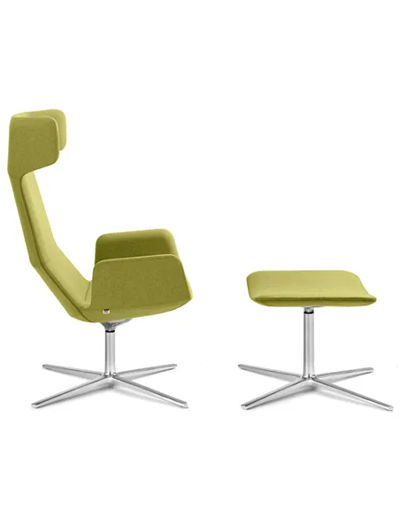 Крісло LD SEATING FLEXI LOUNGE FL-XL-BR, N0 тканинне, з високою спинкою
