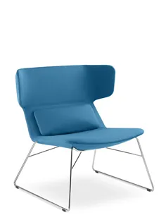 Крісло LD SEATING FLEXI LOUNGE FL-LQ-N4 для відвідувачів, на полозах