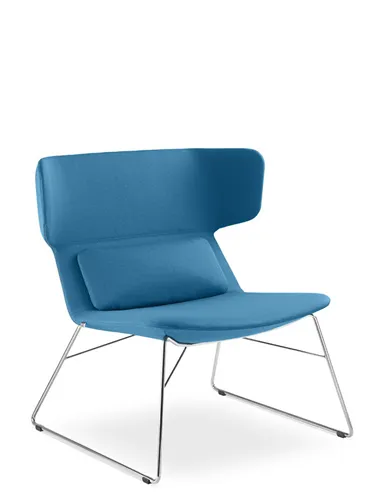 Крісло LD SEATING FLEXI LOUNGE FL-LQ-N4 для відвідувачів, на полозах
