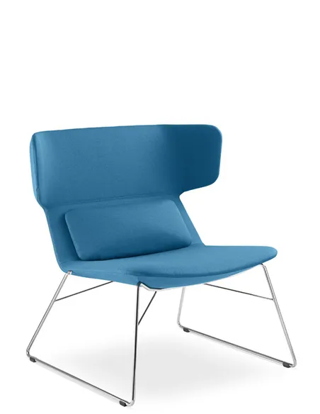 Крісло LD SEATING FLEXI LOUNGE FL-LQ-N4 для відвідувачів, на полозах