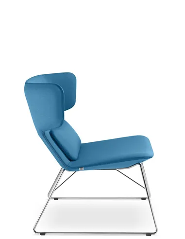 Крісло LD SEATING FLEXI LOUNGE FL-LQ-N4 для відвідувачів, на полозах