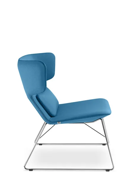 Крісло LD SEATING FLEXI LOUNGE FL-LQ-N4 для відвідувачів, на полозах
