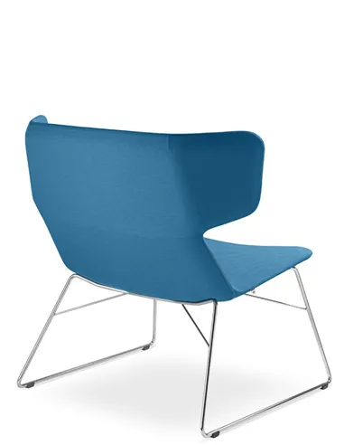 Крісло LD SEATING FLEXI LOUNGE FL-LQ-N4 для відвідувачів, на полозах