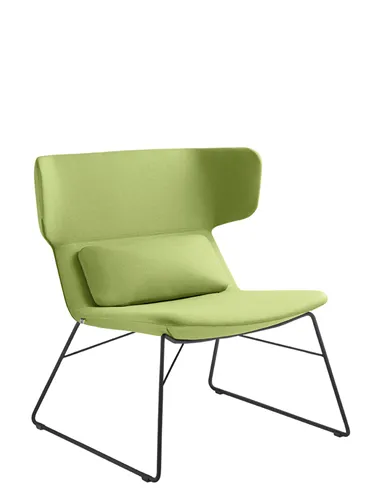 Крісло LD SEATING FLEXI LOUNGE FL-LQ-N1 для відвідувачів, на полозах