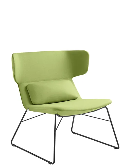 Крісло LD SEATING FLEXI LOUNGE FL-LQ-N1 для відвідувачів, на полозах