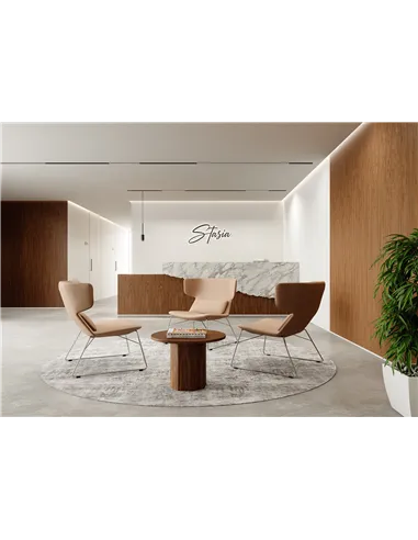 Крісло LD SEATING FLEXI LOUNGE FL-LQ-N0 для відвідувачів, на полозах