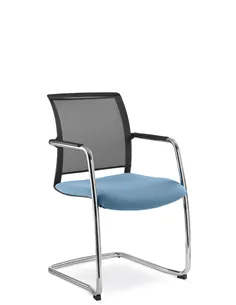 Крісло LD SEATING LOOK 272-Z для відвідувачів, на полозах