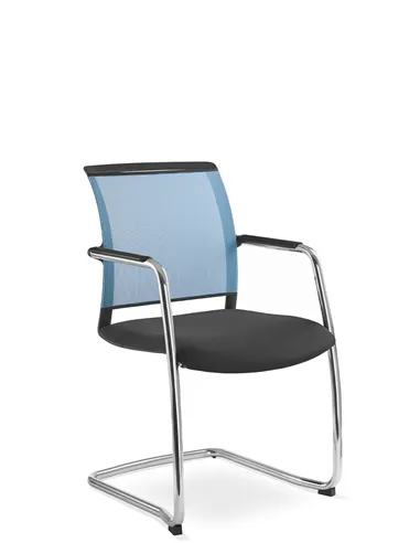 Крісло LD SEATING LOOK 272-Z для відвідувачів, на полозах