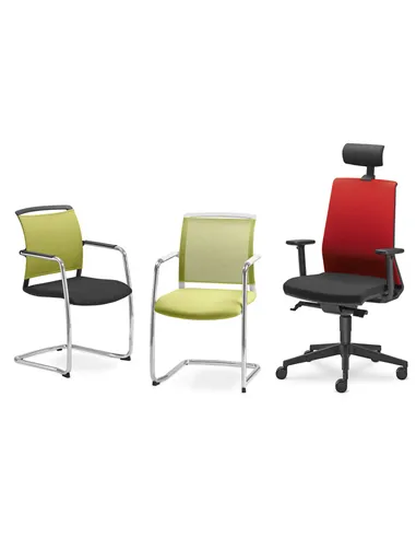 Крісло LD SEATING LOOK 272-Z для відвідувачів, на полозах