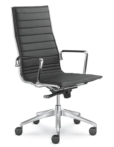 Кресло LD SEATING FLY 710 для руководителя, кожаное